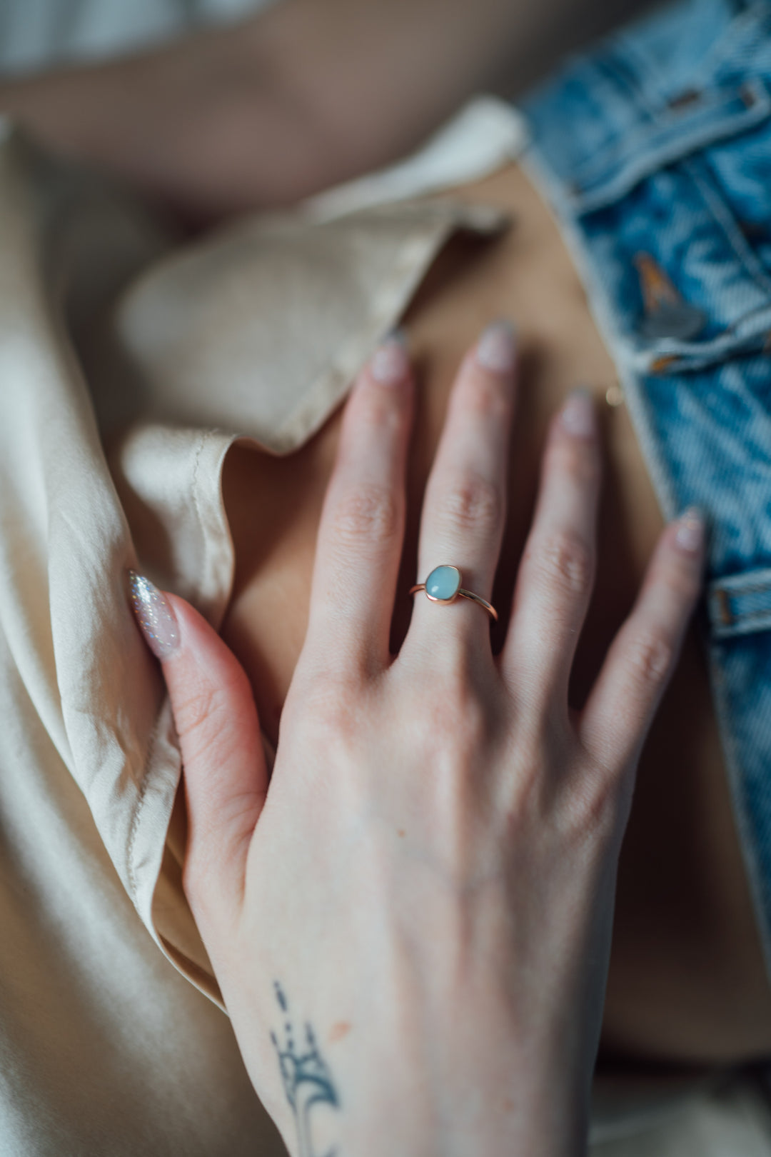 Blue Opal Ring