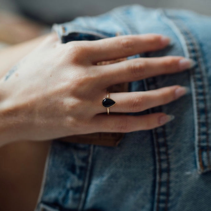 Paint it Black Onyx Ring